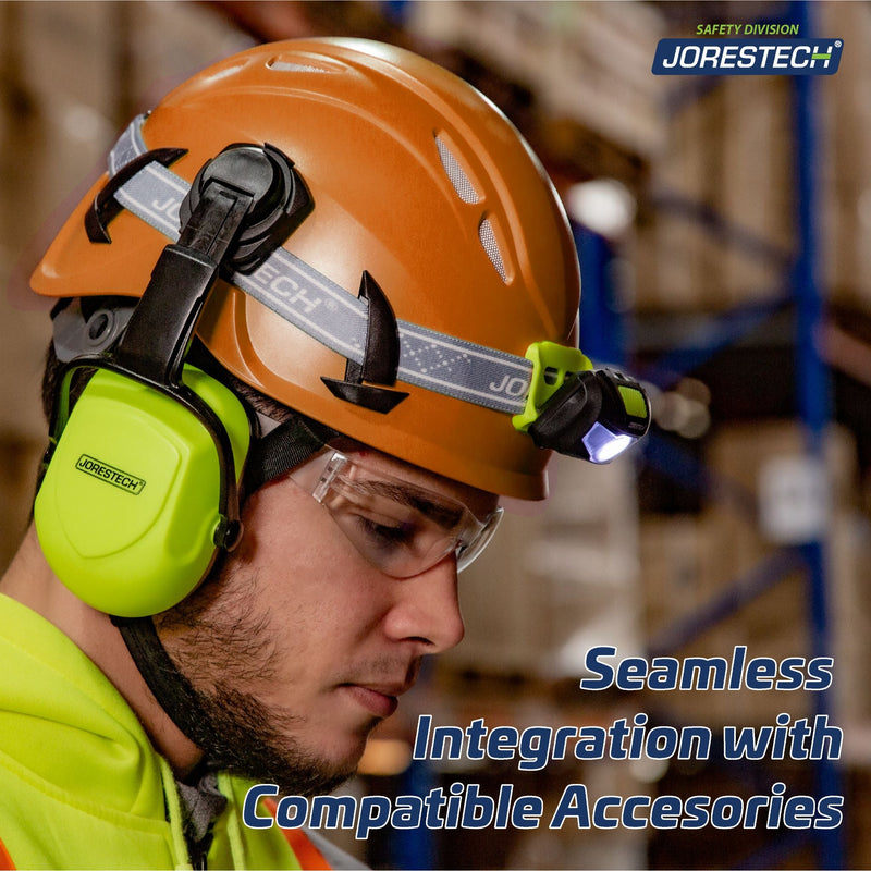 Ventilated Work at Height Hard Hat & Water-Resistant Headlight Bundle