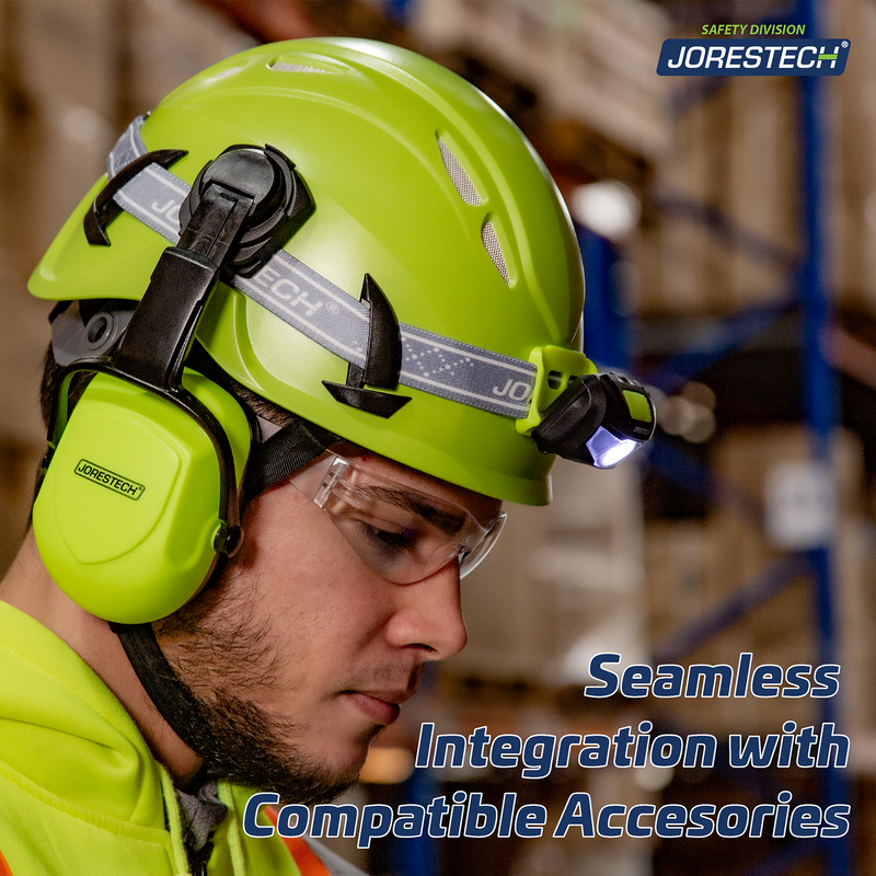 Ventilated Work at Height Hard Hat with Anti-Intrusion Mesh and  4 Point Suspension
