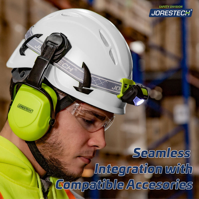 Ventilated Work at Height Hard Hat with Anti-Intrusion Mesh and  4 Point Suspension