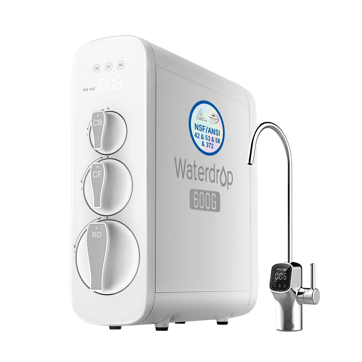 Waterdrop - G3P600 Reverse Osmosis System - Waterdrop G3P600 | Wellbots