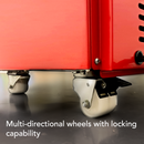 Whynter Portable 1.8 Cu. Ft. Tool Box Refrigerator with 2 Drawers & Lock | TBR-185SR