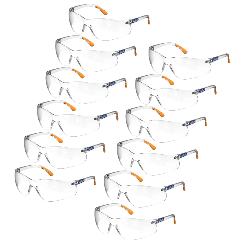Wraparound Safety Glasses for High Impact Protection - Pack of 12