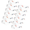 Wraparound Safety Glasses for High Impact Protection - Pack of 12