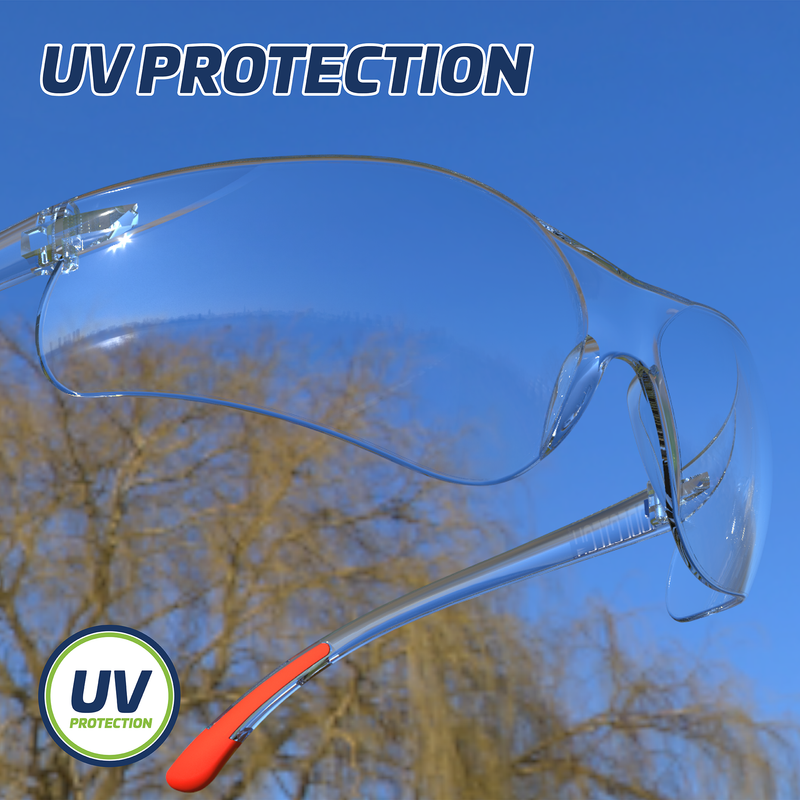 Wraparound Safety Glasses for High Impact Protection - Pack of 12