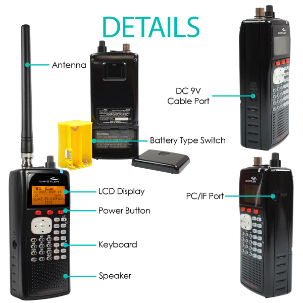 Whistler WS1040 Handheld Digital Scanner