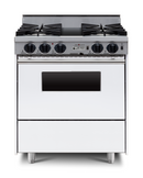 Chicago Brick Oven - 30” Dual-Fuel Self-Cleaning Convection Range - Open Burners