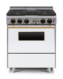 Chicago Brick Oven - 30” Dual-Fuel Self-Cleaning Convection Range - Sealed Burners
