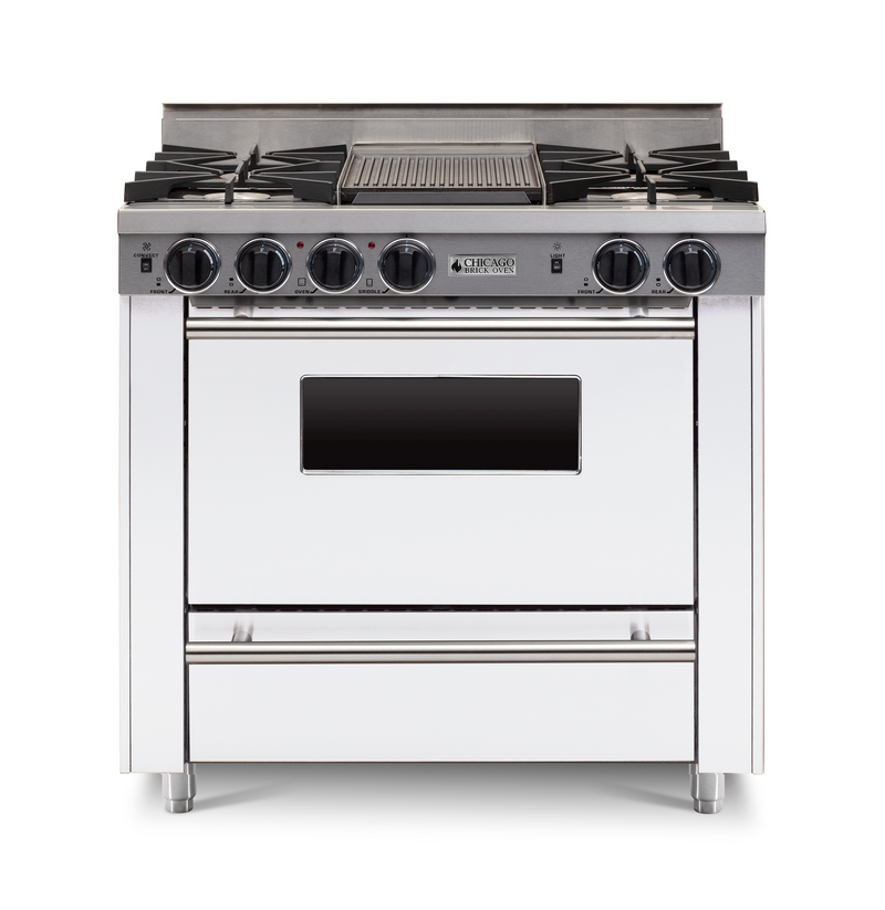 Chicago Brick Oven - 36” LP All-Gas Range - Open Burner