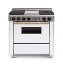 Chicago Brick Oven - 36” Dual-Fuel Self-Cleaning Convection Range - Sealed Burners