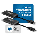 Transmisor y receptor HDMI inalámbrico hasta 4K a 60 Hz - Hasta 18 metros (WUHD-66M-K)