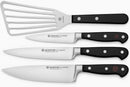 Special Bundle: WÜSTHOF Classic 3-Piece Chef's Knife Set + WÜSTHOF Gourmet 6.5" Offset Slotted Spatula