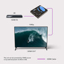 Administrador de señal HDMI 4K compatible con HDMI 2.0 y HDCP 2.3. Reduce la resolución de 4K a 1080p (XD-3000). 