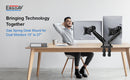 ErgoAV-Gas spring monitor mount for dual monitors up to 27"
