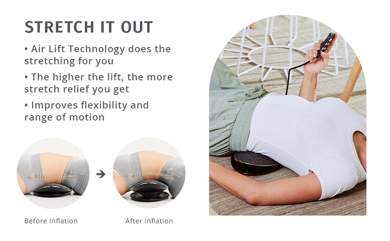 Homedics Lumbar Lift Lower Back Stretcher & Massager