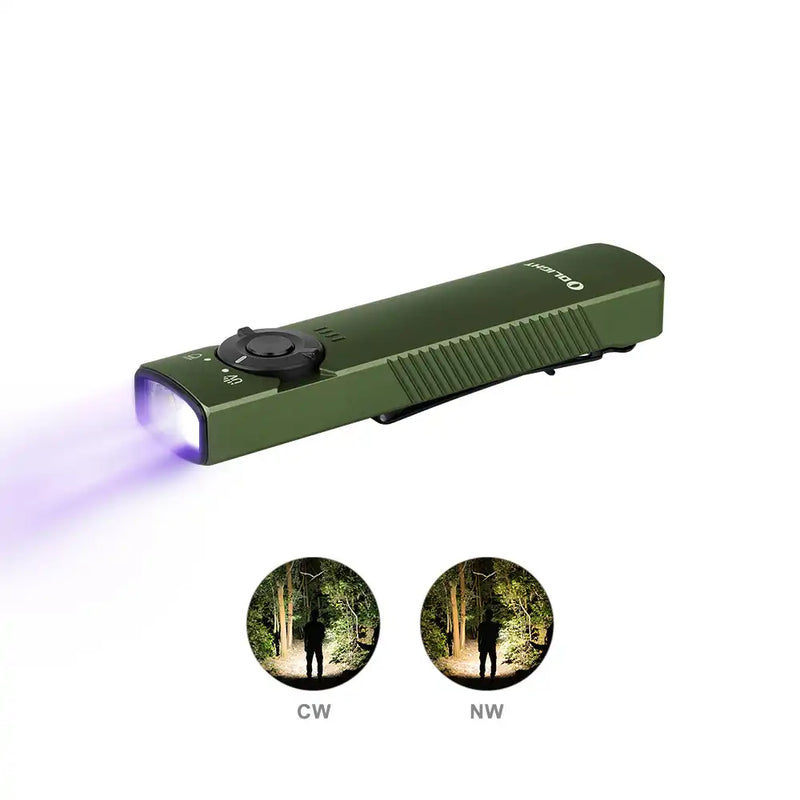 Olight Arkfeld UV Mode Flashlight with Green Laser & White Light