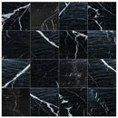 Alexandrette Black Marble Polished Floor and Wall Tile - Large Format - Livfloors Collection