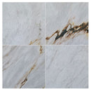 Alpina White Marble Polished Floor and Wall Tile - Large Format - Livfloors Collection