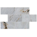 Alpina White Marble Polished Floor and Wall Tile - Large Format - Livfloors Collection