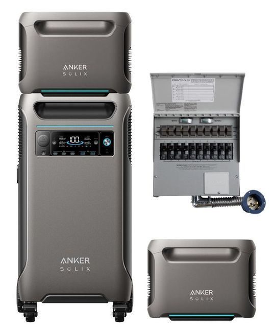 Anker SOLIX F3800 + Expansion Battery + Transfer Switch Kit