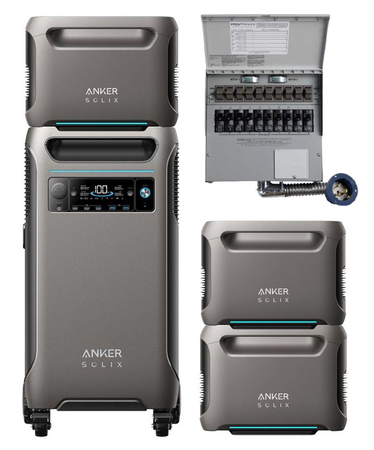Anker SOLIX F3800 + Expansion Battery + Transfer Switch Kit
