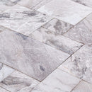 Atlantic Grey Marble Tiles Antique Pattern Sand-Blasted Brushed - Livfloors Collection