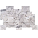 Atlantic Grey Marble Tiles Antique Pattern Sand-Blasted Brushed - Livfloors Collection