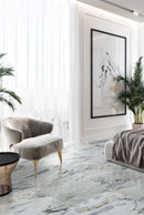 Aqua White Exotic Marble Polished Floor and Wall Tile - Large Format - Livfloors Collection