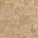 Aspendos Beige Travertine Pattern Tumbled Pavers - Full Truckload