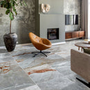 Astana Gray Exotic Marble Polished Floor and Wall Tile - Large Format - Livfloors Collection