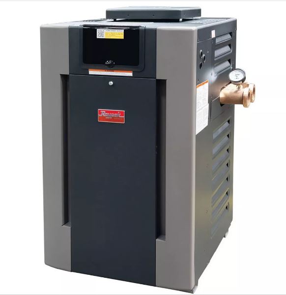 Raypak B-R266A-EP-X Pool Heater Cupro-Nickel, Brass Headers, LP 240,000 BTU