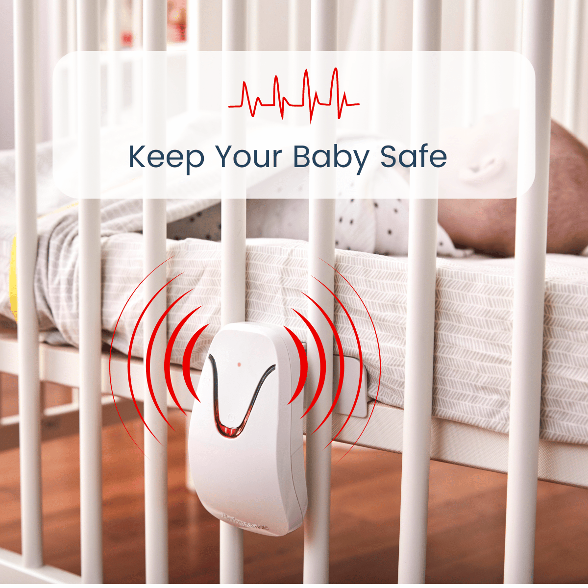 Babysense 7 - Baby Monitor with Breathing Motion Detection & Safety Al