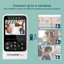 Babysense 7 y V24: paquete de monitor de video para bebés con detección de movimiento y alertas de seguridad