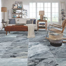 Bardiglio Gray Marble Polished Floor and Wall Tile - Large Format - Livfloors Collection