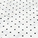 Carrara White-Toros Black Basketweave Mosaic Floor and Wall Tile - Livfloors Collection