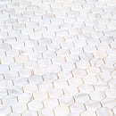 Bianco Ibiza White Marble Tumbled Mosaic Floor and Wall Tile - Livfloors Collection