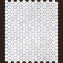 Bianco Ibiza White Marble Tumbled Mosaic Floor and Wall Tile - Livfloors Collection