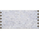 Bianco Ibiza White Marble Tumbled Mosaic Floor and Wall Tile - Livfloors Collection
