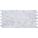 Bianco Ibiza White Marble Tumbled Mosaic Floor and Wall Tile - Livfloors Collection