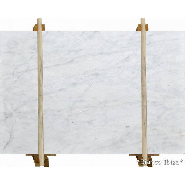 Bianco Ibiza White Bookmatching Marble Slabs Polished - Livfloors Collection