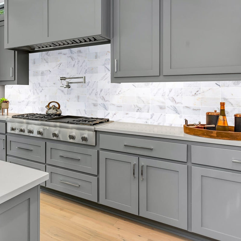 Bianco Ibiza White Marble Floor and Wall Tile - Livfloors Collection