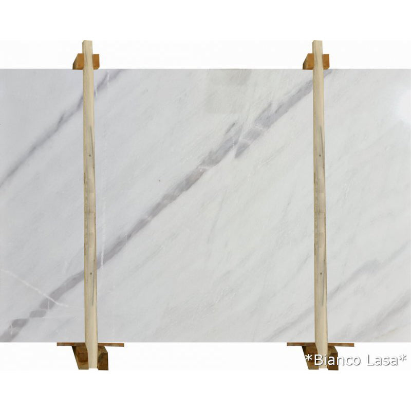 Bianco Lasa White Bookmatching Marble Slabs Polished - Full Truckload