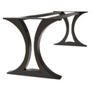 Modern Metal Dining Table Base for Heavy Table Tops Matte Black