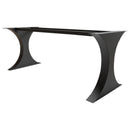 Modern Metal Dining Table Legs for Heavy Table Tops Matte Black