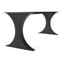 Modern Metal Dining Table Legs for Heavy Table Tops Matte Black