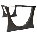 Metal Dining Table Base for Heavy Table Tops Matte Black