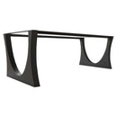 Metal Dining Table Base for Heavy Table Tops Matte Black