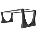 Metal Dining Table Base for Heavy Table Tops Matte Black