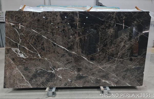 Bruno Perla Brown Bookmatching Marble Slabs Polished - Full Truckload