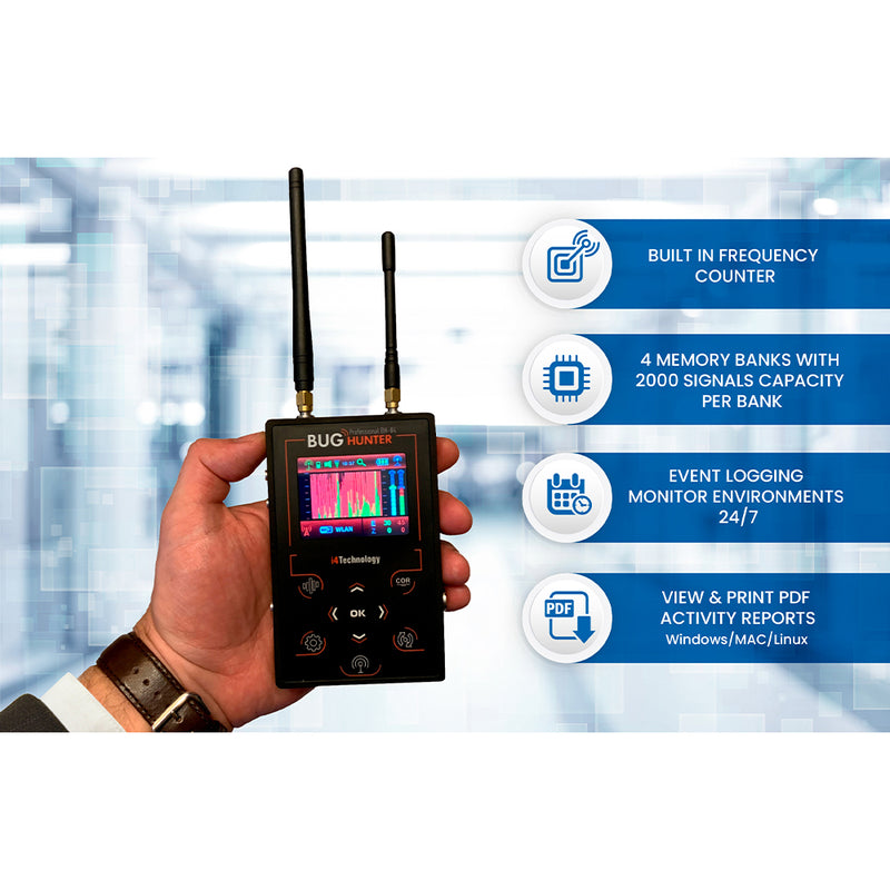 Detector de eventos TEC PBN TSCM BH04PRO - 8 GHz