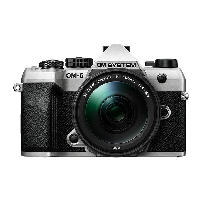 【動作確認済】 Olympus OM-4 G05-1114-101-5v OM System OM-5 Mark II SLV w/ M.ZUIKO DIGITAL 14-150mm f4.0-5.6 II